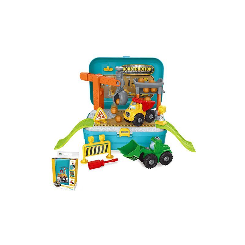 Wholesale Footwear Construction Toy Set Suitcase