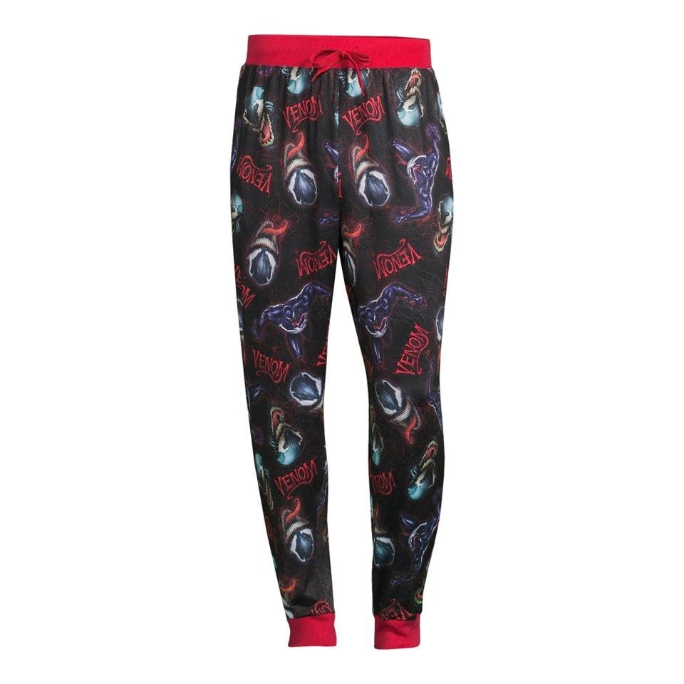 Wholesale Footwear Medium Men Marvel Venom Fear Sleep Pants C/p 12