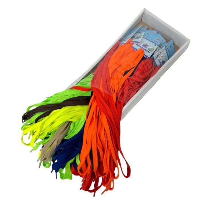 Wholesale Footwear 54" Flat Shoe Laces (assorted Colors)