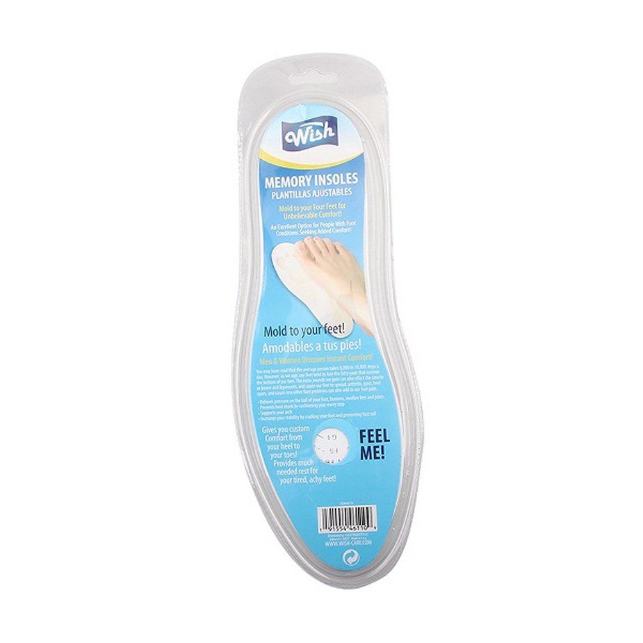 Wholesale Footwear Wish Memory Foam Insoles