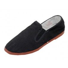 Wholesale Footwear Boy's Slip On Twin Gore Cotton Upper With Rubber Out Sole Kung Fu Shoes Size 6