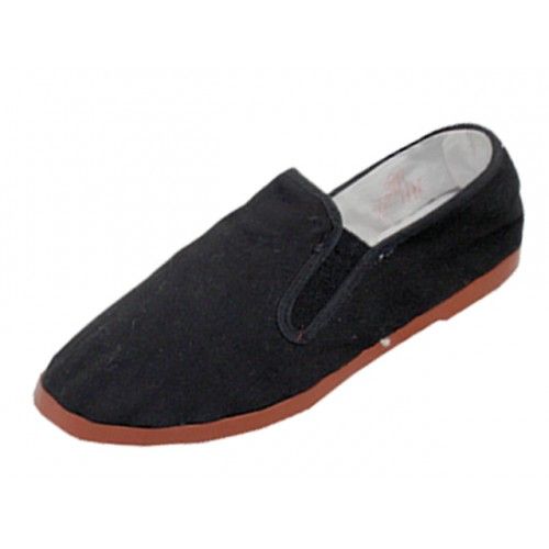 Wholesale Footwear Boy's Slip On Twin Gore Cotton Upper With Rubber Out Sole Kung Fu Shoes Size 7