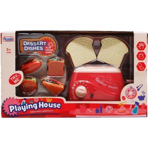 Wholesale Footwear 5.75" W/u Toy Toaster W/ Accss Bread In Window Box