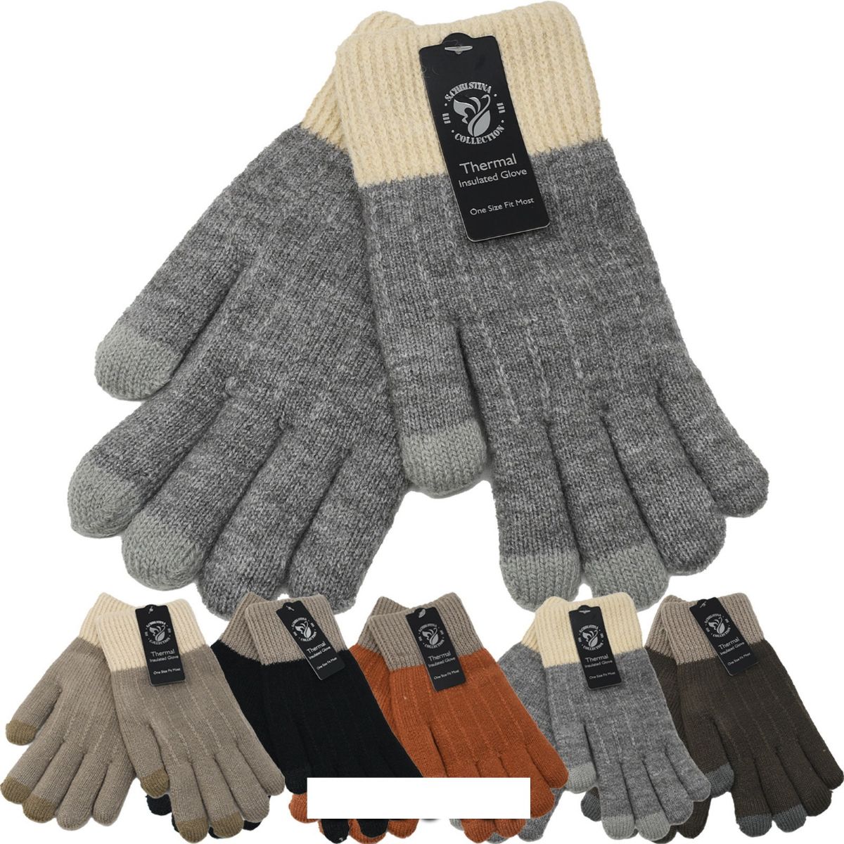 Wholesale Footwear Women's Winter Fleece Gloves Heavy