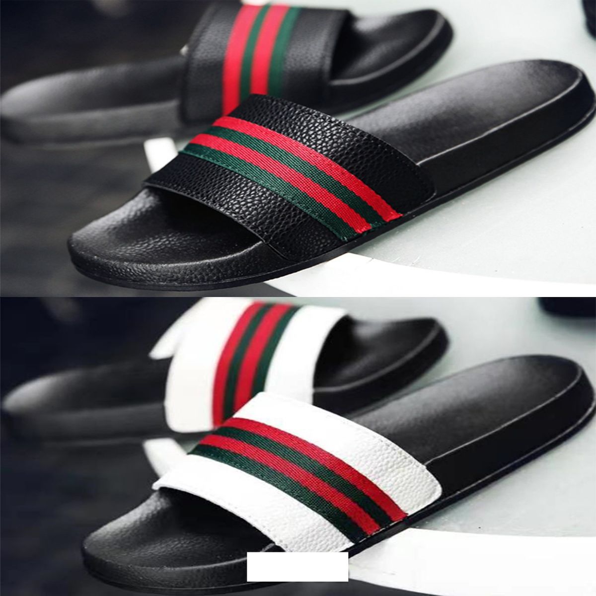Wholesale Footwear Men's Slipper Summer Stripes Design
