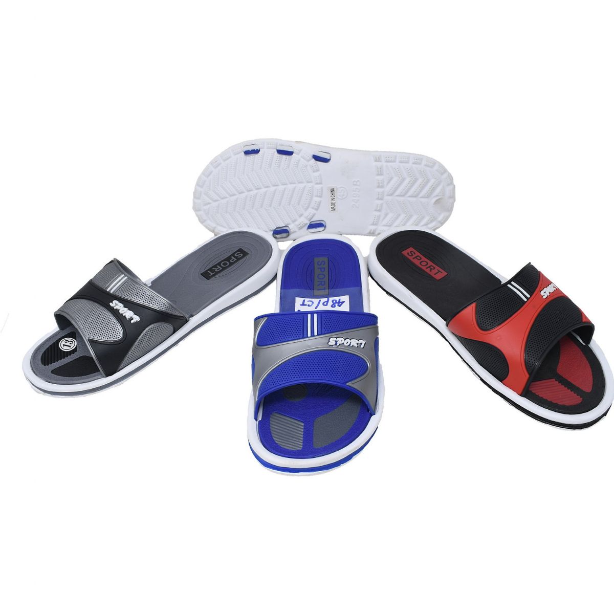 Wholesale Footwear Men's Five Stripe Pattern Sport Print Sizes 8-13