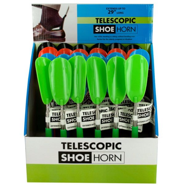 Wholesale Footwear Telescopic Shoe Horn Countertop Display