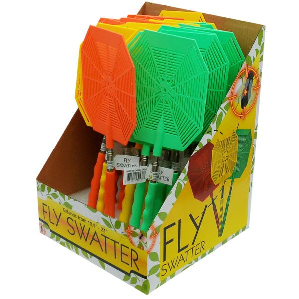 Wholesale Footwear Telescopic Fly Swatter In Countertop Display