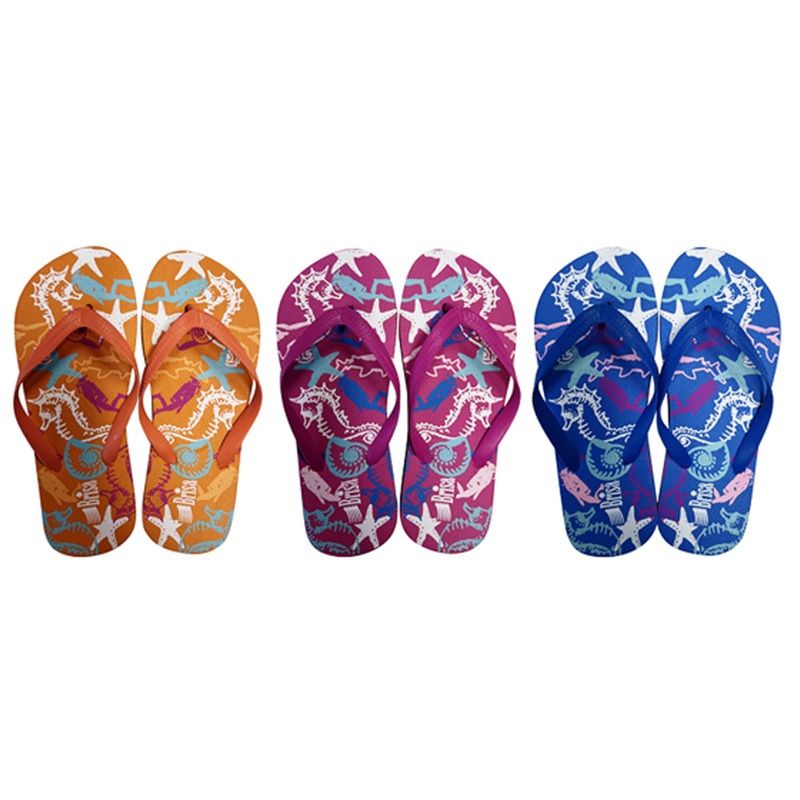 Wholesale Footwear Girls Flip Flops 3 Assorted
