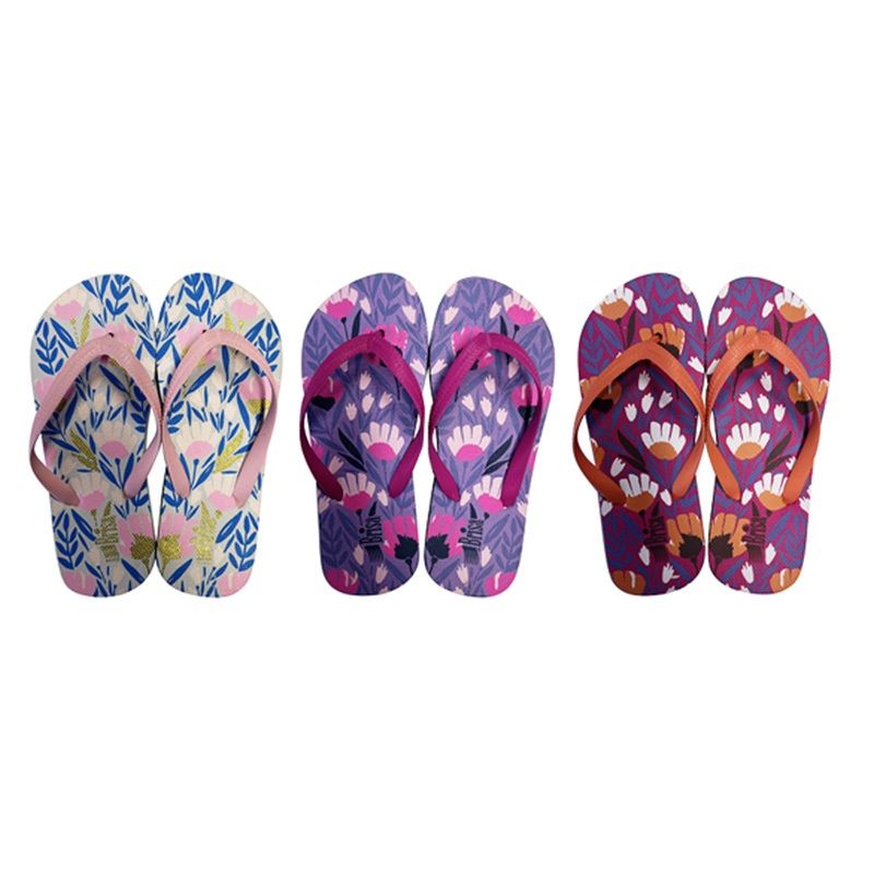 Wholesale Footwear Girls Flip Flops 3 Assorted