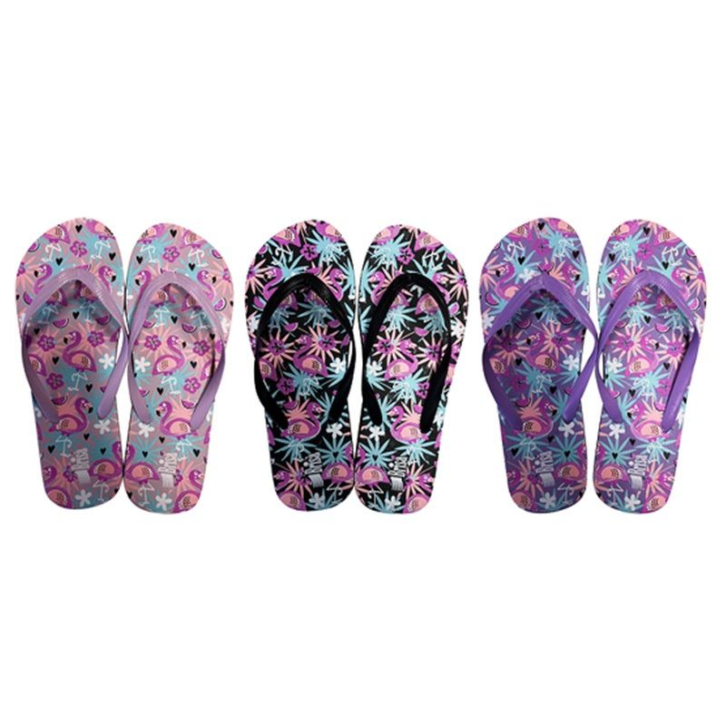 Wholesale Footwear LADIES FLIP FLOPS 3 ASSORTED