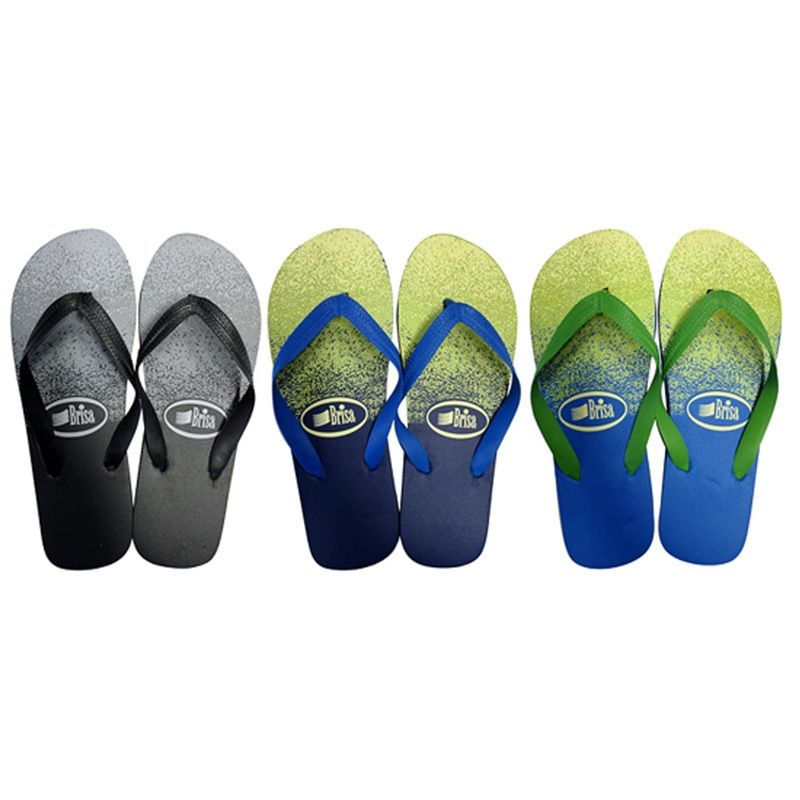 Wholesale Footwear Men Flip Flops 3 Assorted