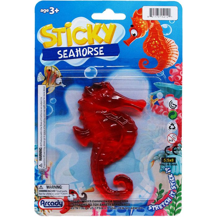 Wholesale Footwear Grabber Seahorse On Blister Card, 2 Assrt Clrs