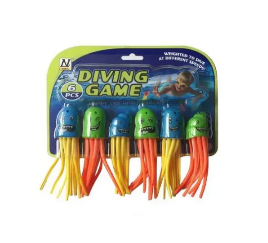Wholesale Footwear 6pcs Diving Game Jellyfish