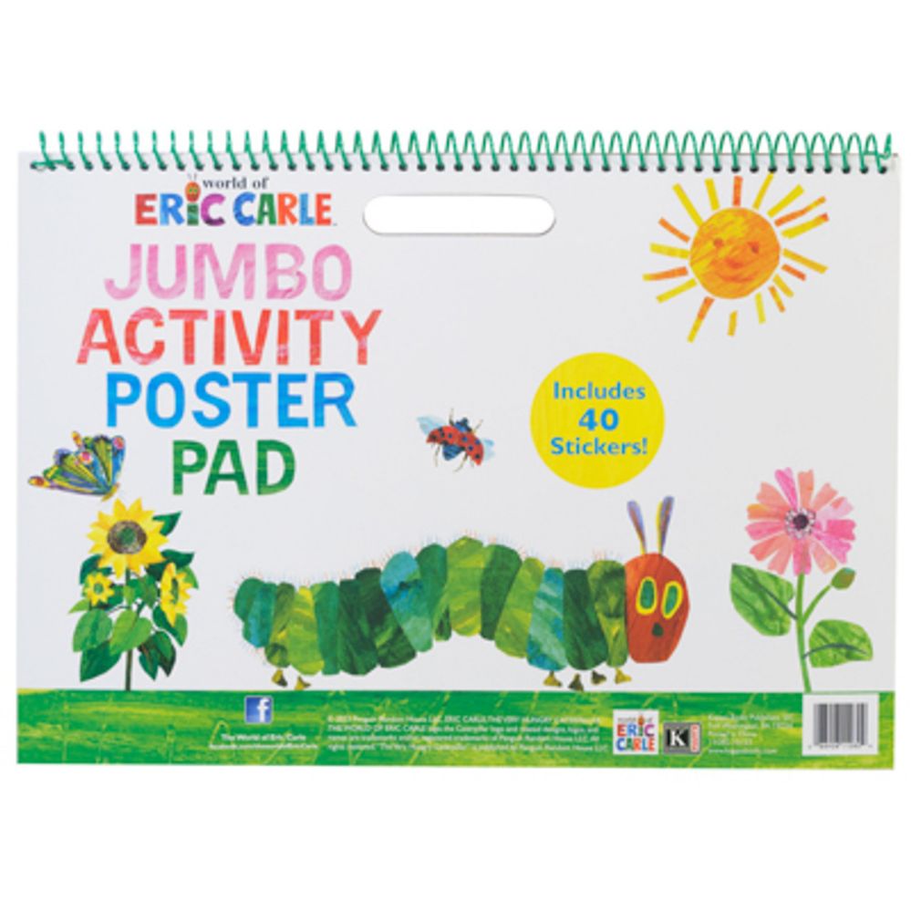 Wholesale Footwear Eric Carle Jumbo Activity Pad 11 X 16 2 Assorted Counter Display