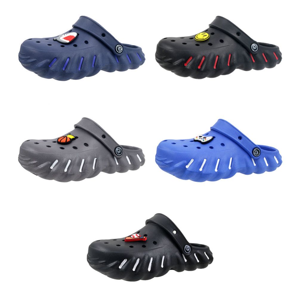 Wholesale Footwear Boy's Stripe Pin Clog Assorted