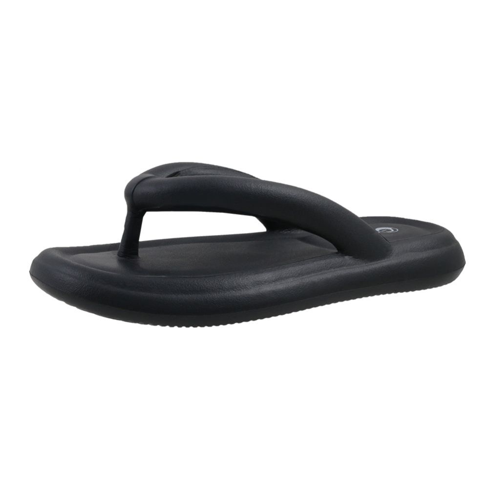 Wholesale Footwear Woman's Cloud Thong Sandal Black