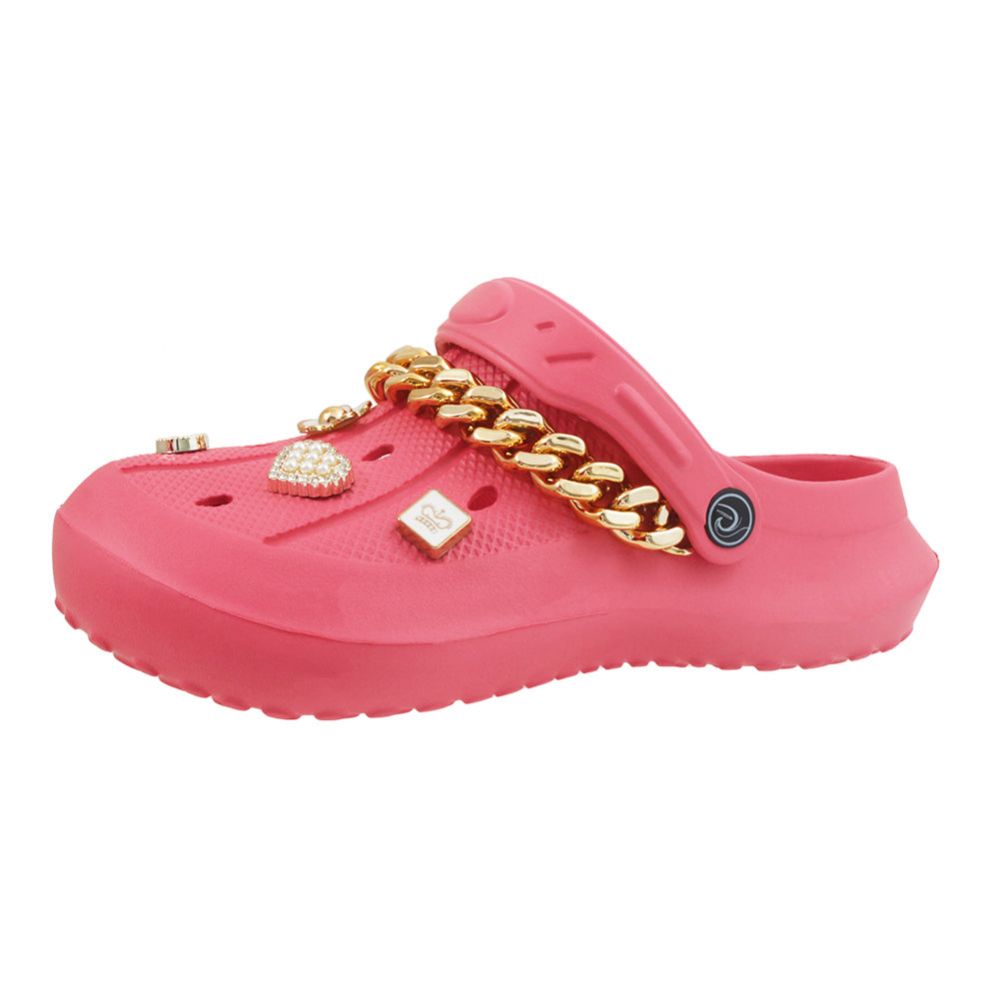 Wholesale Footwear Women's Rhinestone Clog Pink