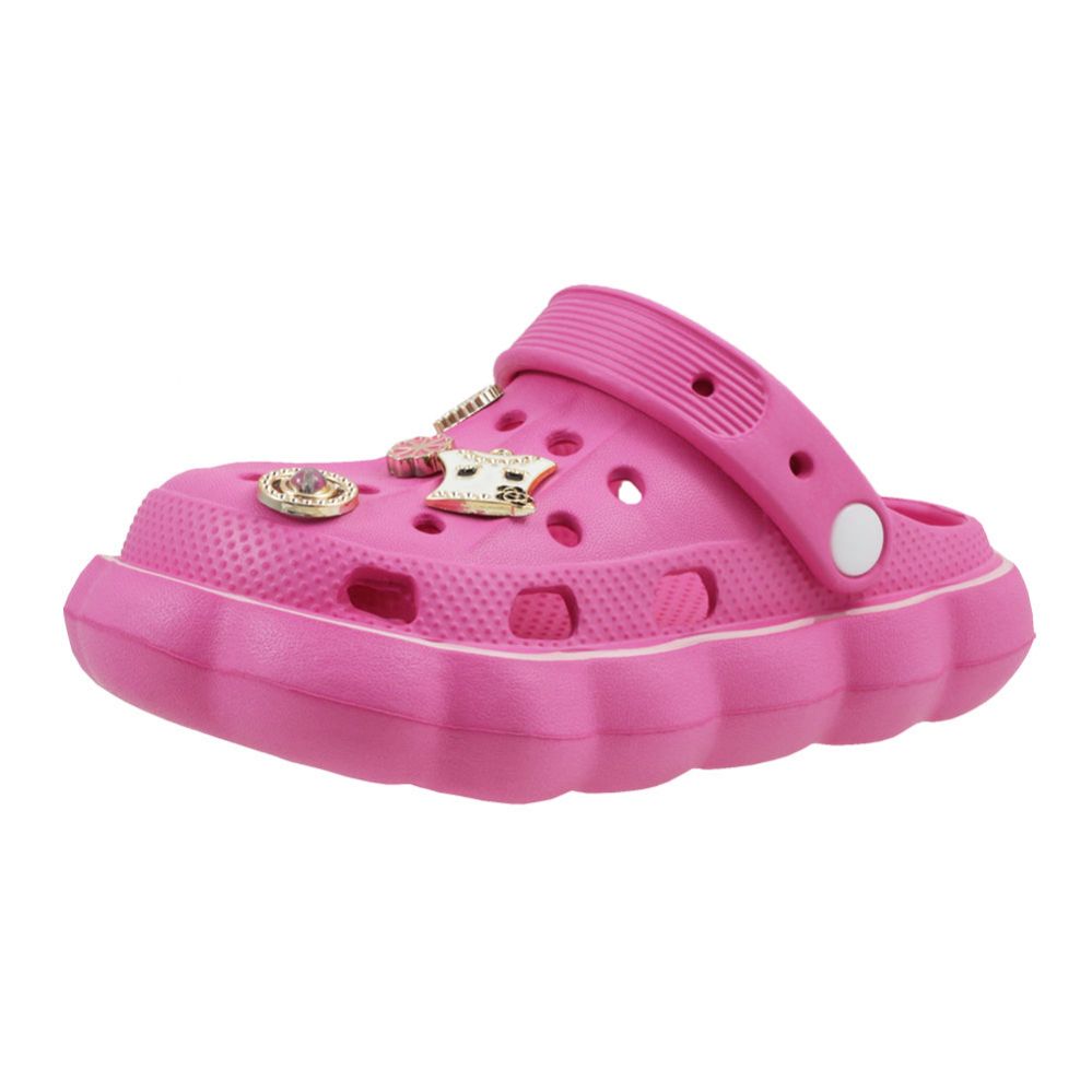 Wholesale Footwear Toddler Girl's Pin Scallop Clog Blue