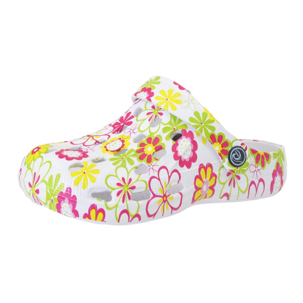 Wholesale Footwear Girls Floral Clog Floral