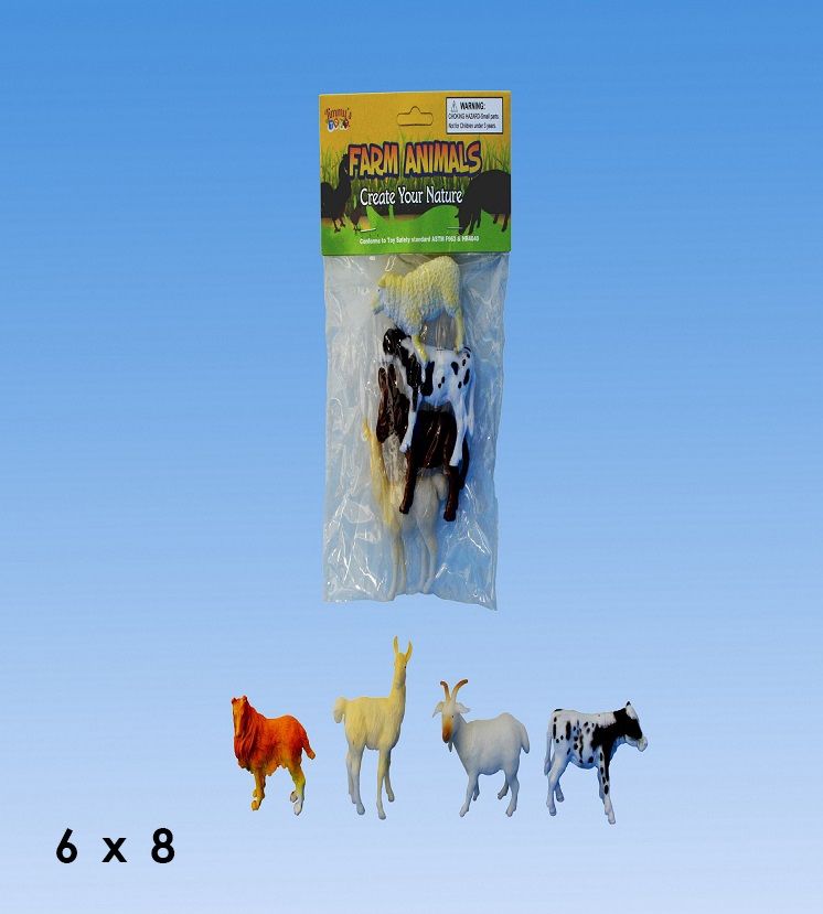 Wholesale Footwear 3pcs Farm Animal In Pvc Bag Header