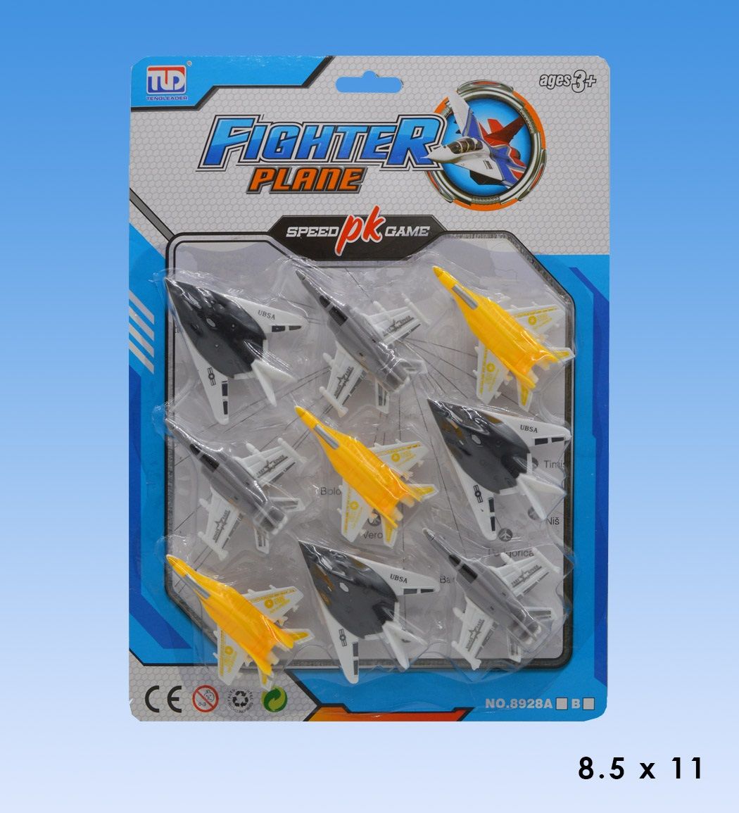 Wholesale Footwear 9pcs Airplane Set In Blister Card