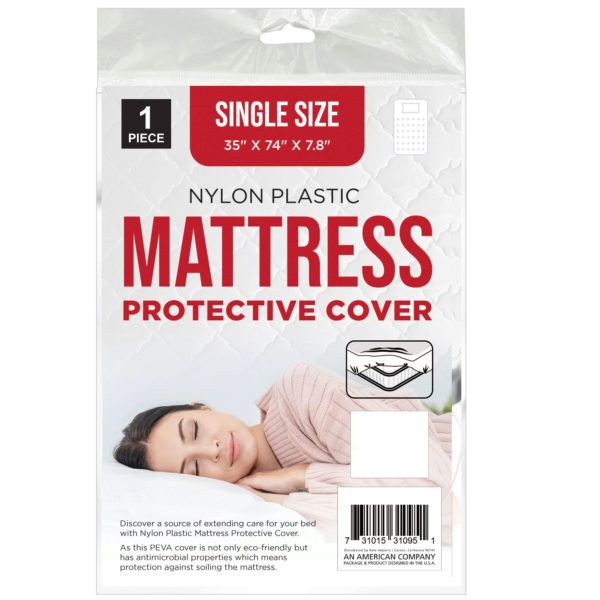 Wholesale Footwear Single Size Twin Mattress Nylon Plastic Protective Cover 35" X 74" X 7.8"