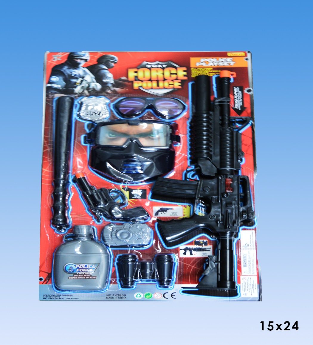 Wholesale Footwear Police Gun In Blister Card