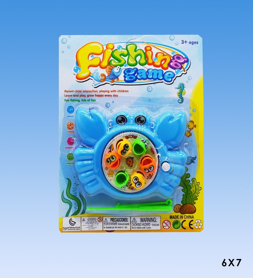 Wholesale Footwear Crab Wind Up Fishing Game In Blister
