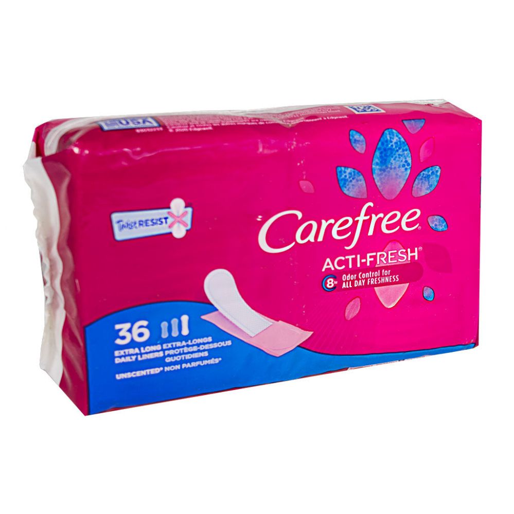 Wholesale Footwear Carefree Acti-Fresh Pantiliners extra Long - Pack