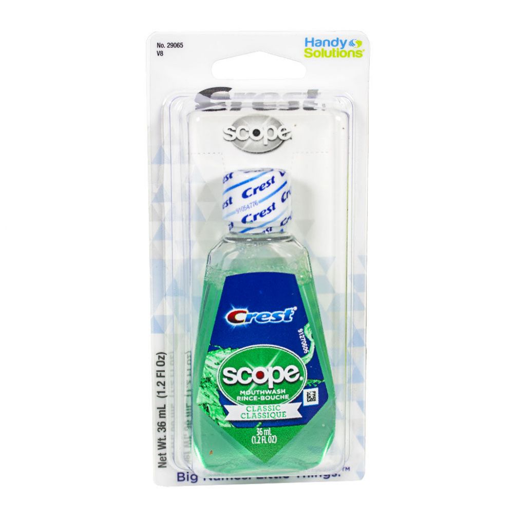 Wholesale Footwear Travel Size Scope Mouthwash 1.2 Oz. Carded