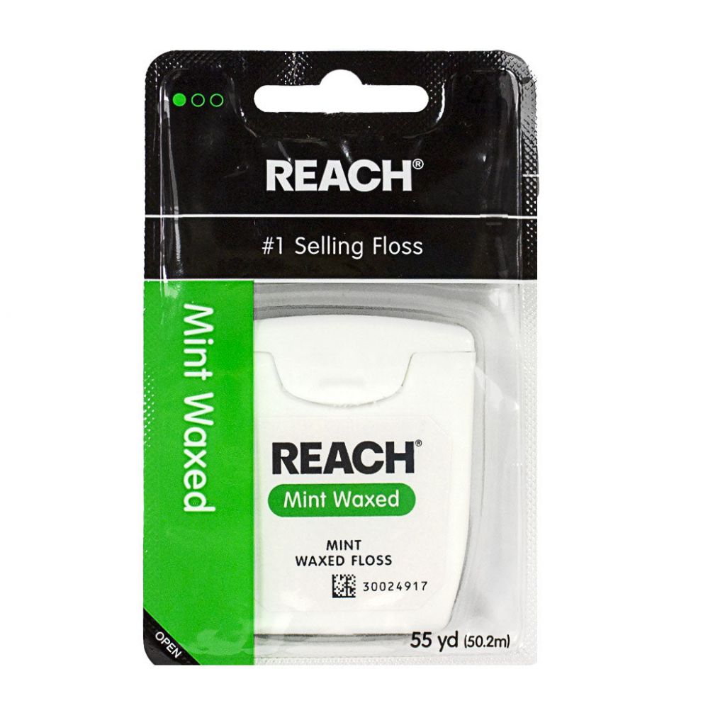 Wholesale Footwear Travel Size Reach Mint Waxed Dental Floss - 55 Yds.