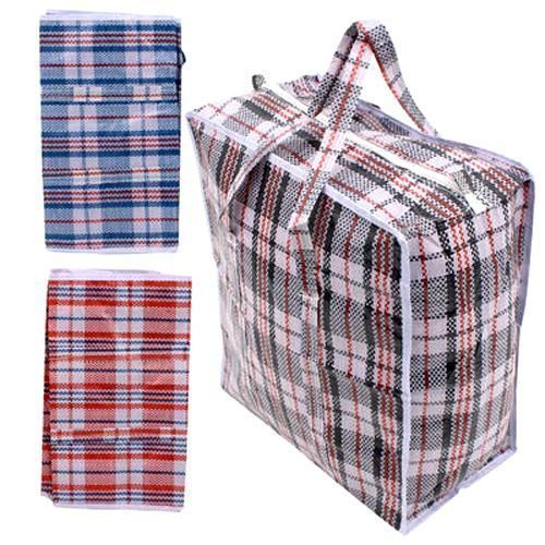 Wholesale Footwear Medium Plaid Shopping Bag