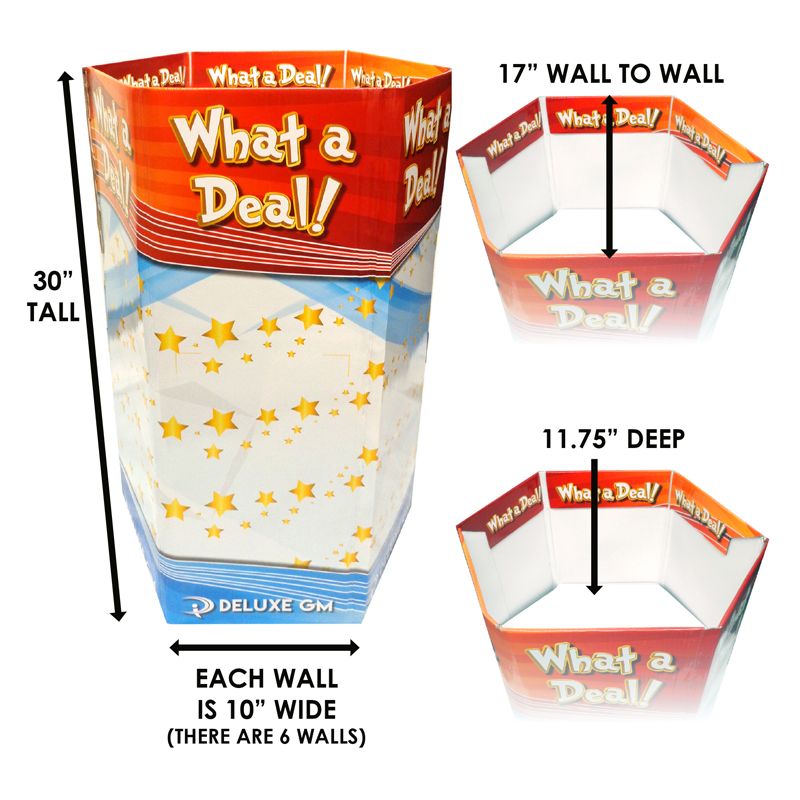 Wholesale Footwear 6 Sided Dump Pop Open Display 2 Color fl