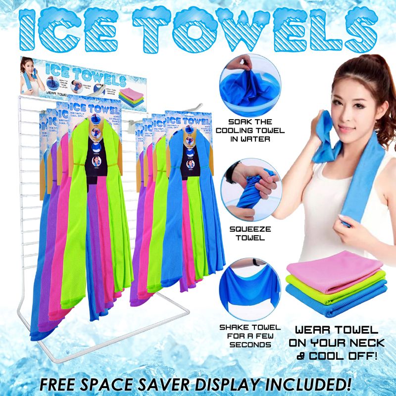 Wholesale Footwear 24pc Ice Towel Display