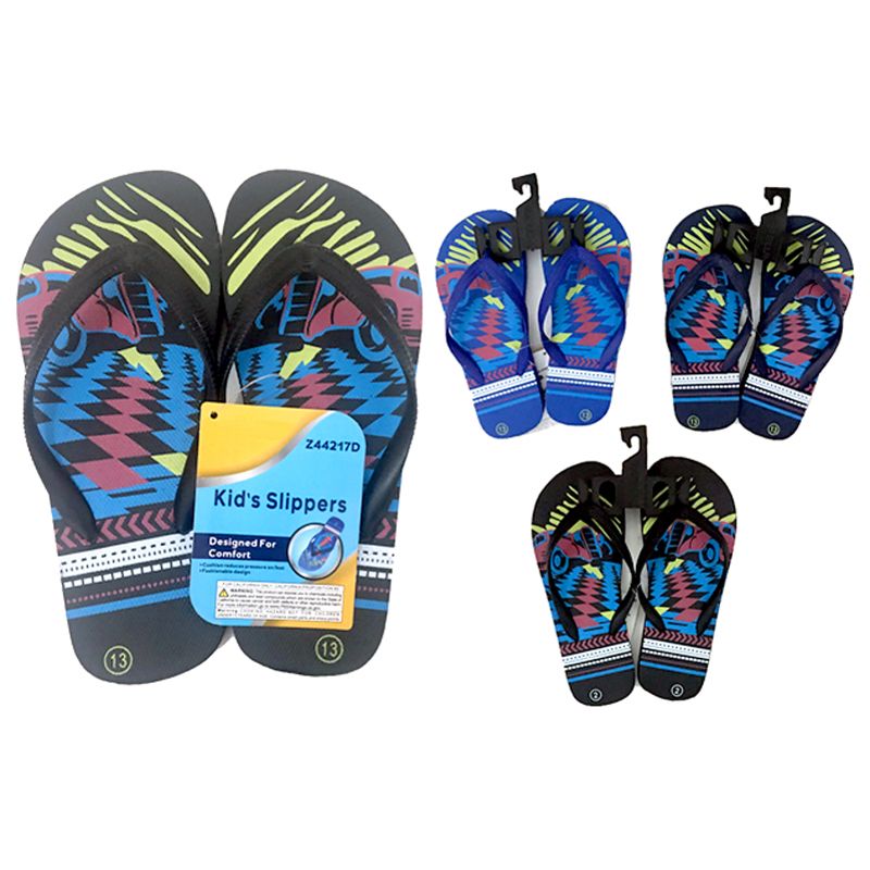 Wholesale Footwear Boy's Flip Flops - 4 Assorted Styles