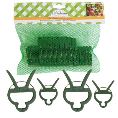 Wholesale Footwear Garden & Plant Clips 16pcs 8lg / 8 Sml Garden Mesh Bag/ Hdr