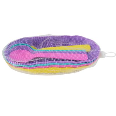 Wholesale Footwear Banana Split Dish Mesh Bag W/ Hang Tag 8pc Set 8.25in X 3.5in Trays