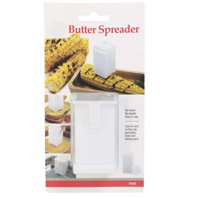 Wholesale Footwear Butter Spreader 3x2 In White Plastic / Blister