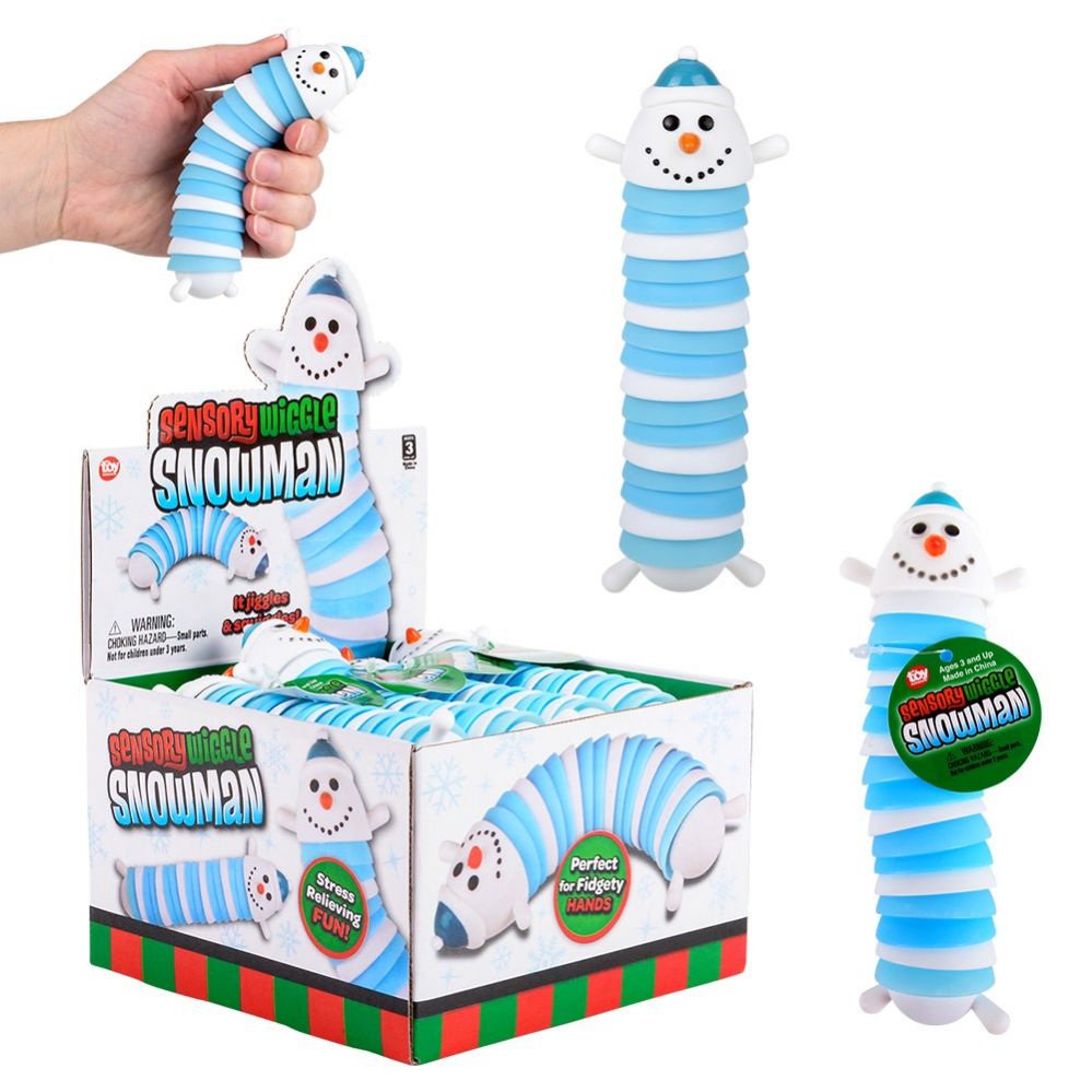 Wholesale Footwear 5.5" Fidget Wiggle Snowman