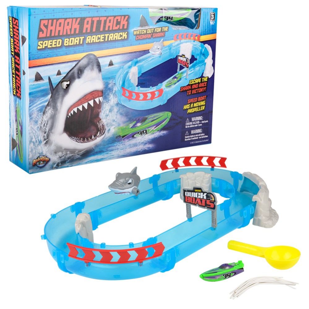 Wholesale Footwear Aqua Shark Attack Speed Boat Racetrack