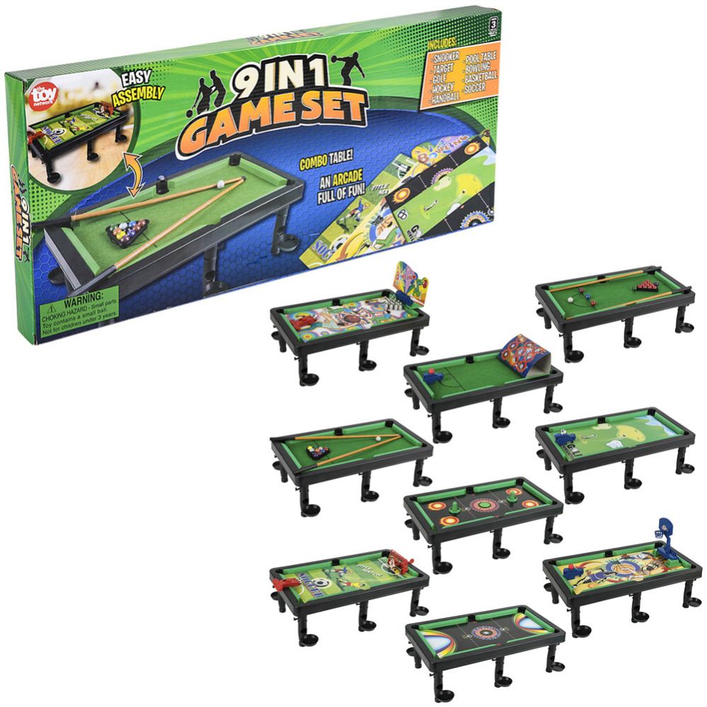 Wholesale Footwear 18" Plastic 9 In One Game Set