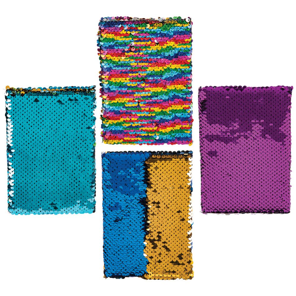 Wholesale Footwear 6"x4.25" Flip Sequin Journal