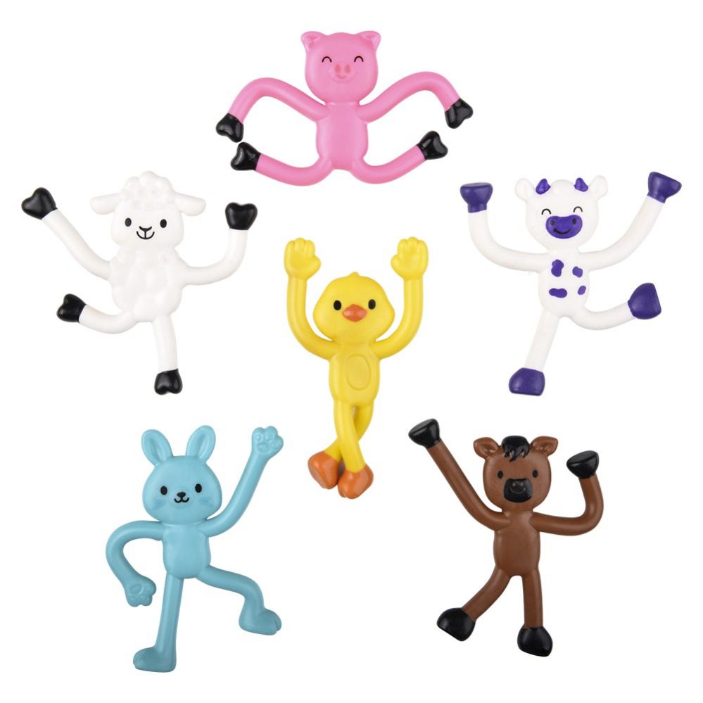 Wholesale Footwear 2.25" Mini Bendable Farm Animals