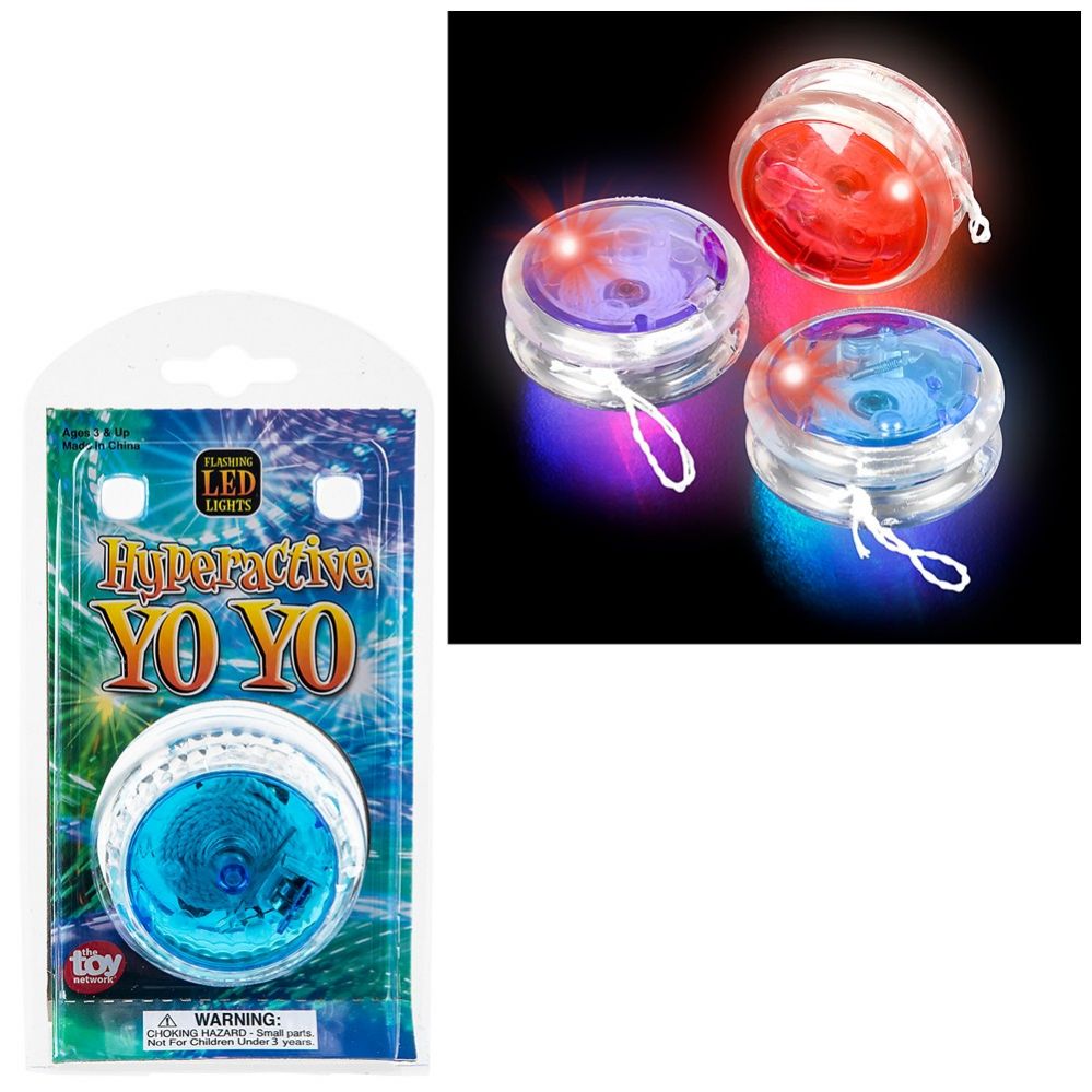 Wholesale Footwear 2.25" LighT-Up Hyperactive Yoyo