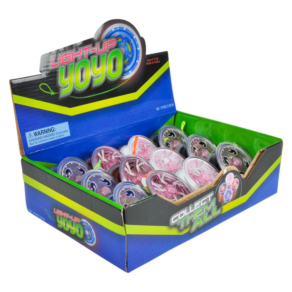 Wholesale Footwear 2.5" LighT-Up Metal Yoyo