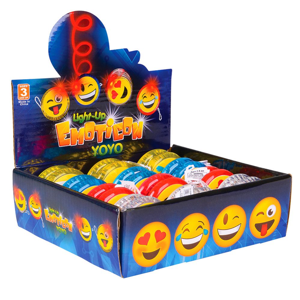 Wholesale Footwear 2" Flashing Emoticon Yoyo