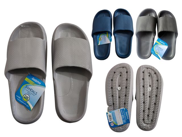 Wholesale Footwear Men's Eva  Mold Sandals Grey, Black ,blue,beige