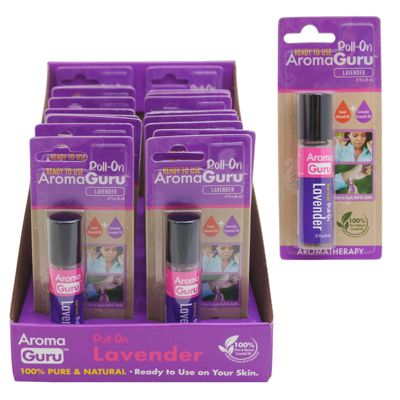 Wholesale Footwear Lavender Essential Oil 8ml RolL-On 18pc Pdq Display Aromaguru