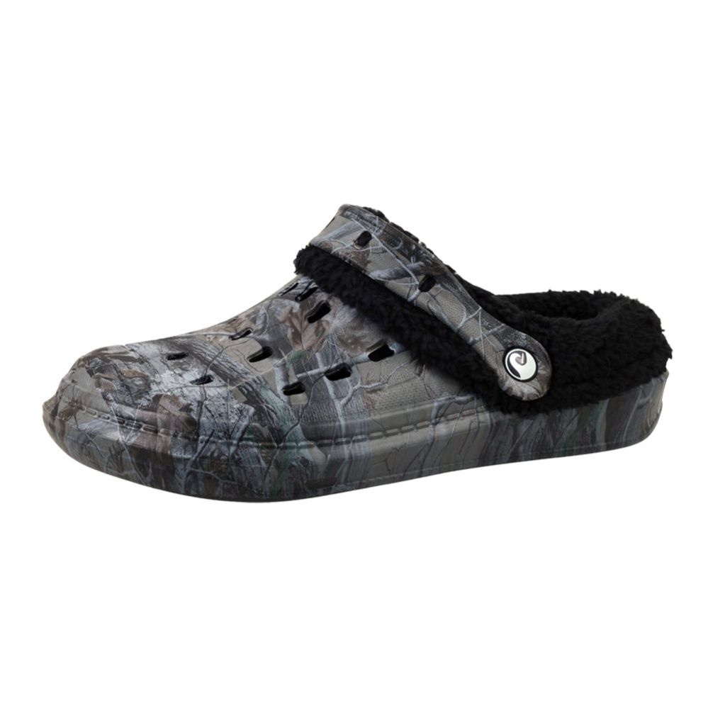 Wholesale Footwear Men's Fleece Lined Clogs Camo Black